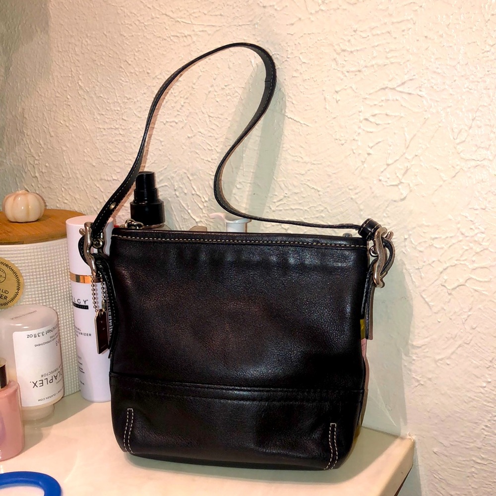 Coach mini leather bag